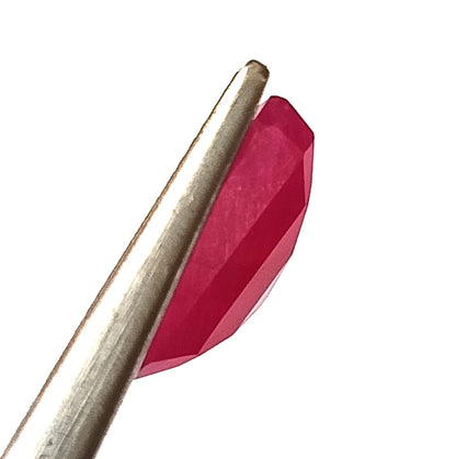 7.25 Carat 9.2X12.5X5.3 (WXLXD) Natural Emerald Cut Mozambique Ruby