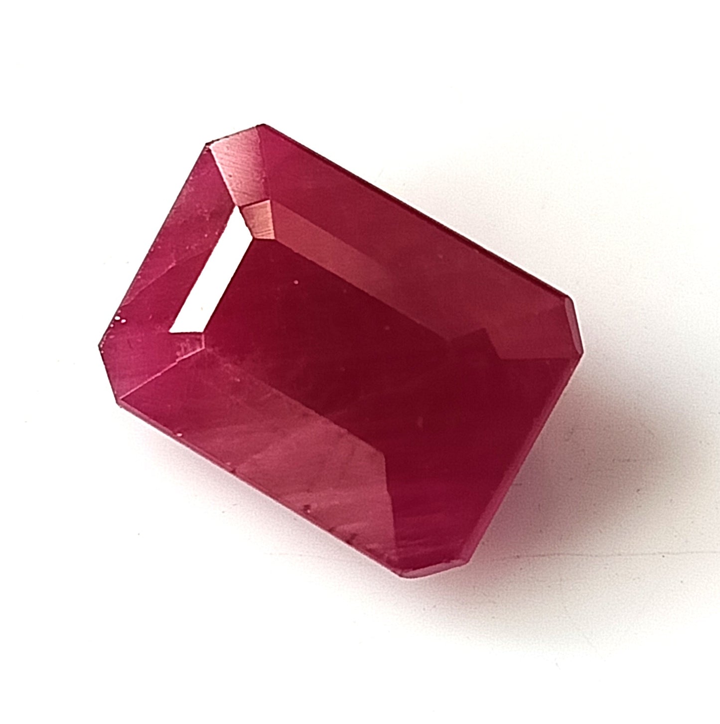 7.25 Carat 9.2X12.5X5.3 (WXLXD) Natural Emerald Cut Mozambique Ruby