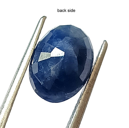 5.05 Carat 8X10.8X6 (WXLXB) Oval Cut Natural Unheated Blue Sapphire