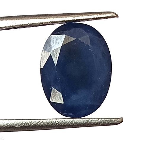 4.20 Carat 7.8X10.4X5.2 (WXLXB) Oval Cut  Natural Unheated Blue Sapphire