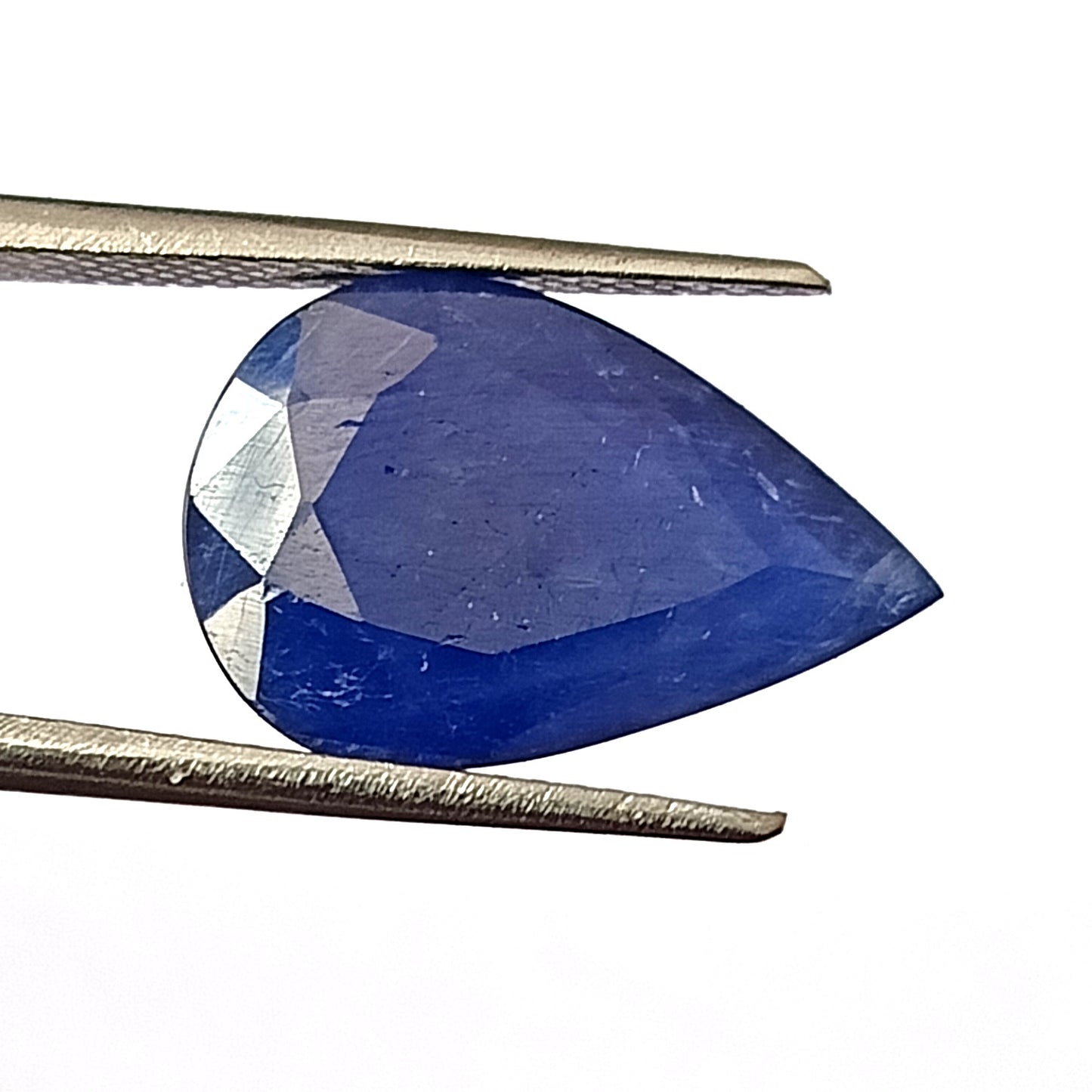 8.65 Carat 11.5X17X5 (WXLXB) Pear Shaped Unheated Natural Blue Sapphire