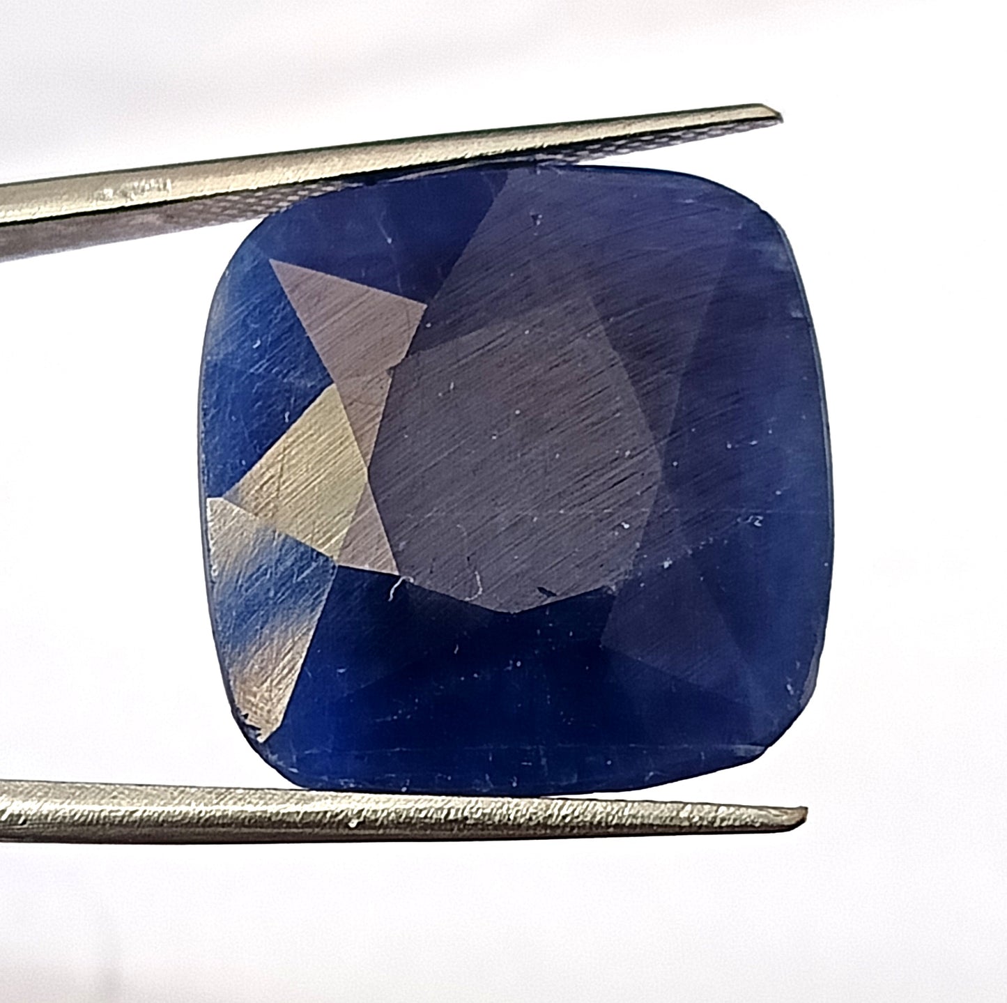 31.45 Carat 19.4X19.8X6.5 (WXLXB) Cushion Cut Natural Unheated Blue Sapphire