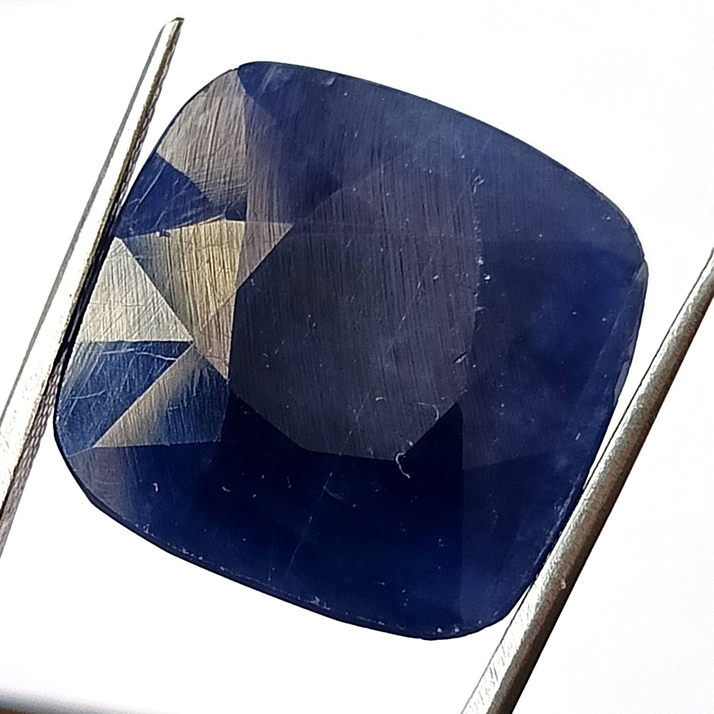 31.45 Carat 19.4X19.8X6.5 (WXLXB) Cushion Cut Natural Unheated Blue Sapphire