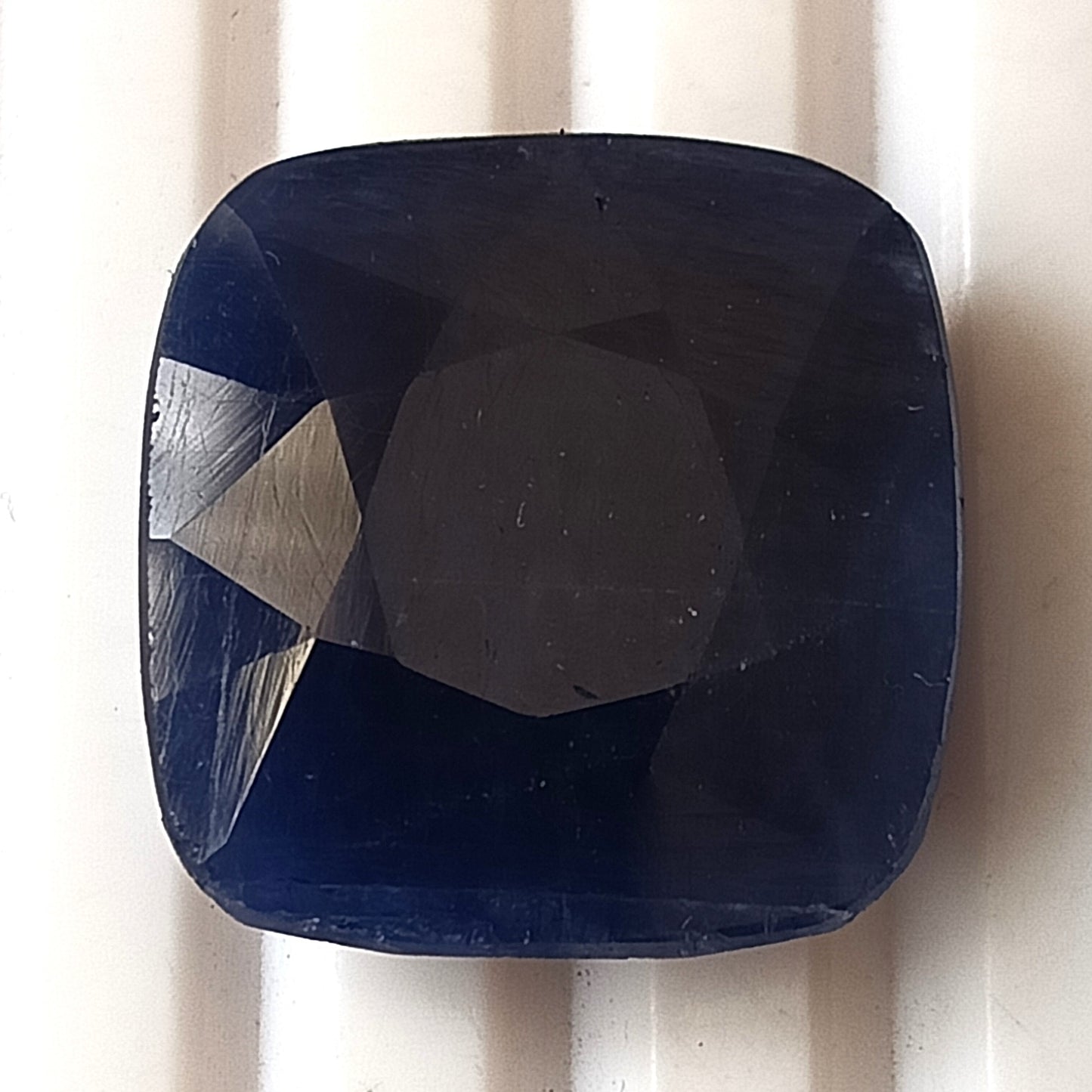 31.45 Carat 19.4X19.8X6.5 (WXLXB) Cushion Cut Natural Unheated Blue Sapphire