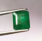 1.65 Carat 6X7X5.5 (WXLXD) Natural Emerald Cut Zambian Emerald