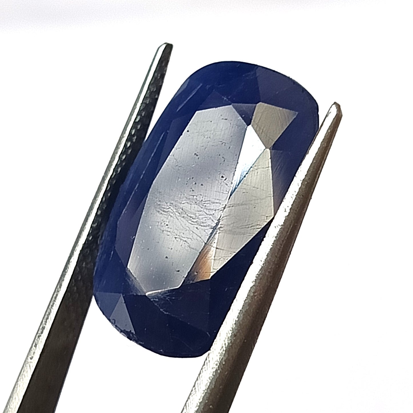 14 Carat 11.8X18.5X5.5 (WXLXB)  Elongated Cushion Cut Natural Unheated Blue Sapphire