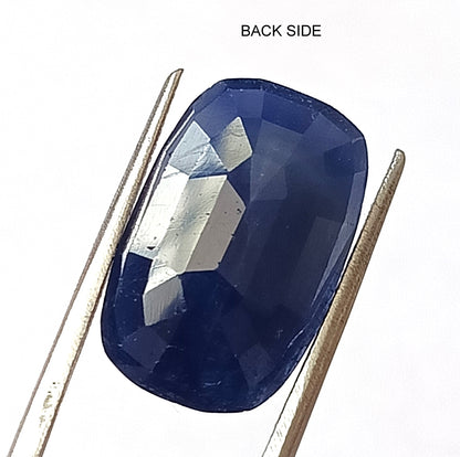 14 Carat 11.8X18.5X5.5 (WXLXB)  Elongated Cushion Cut Natural Unheated Blue Sapphire