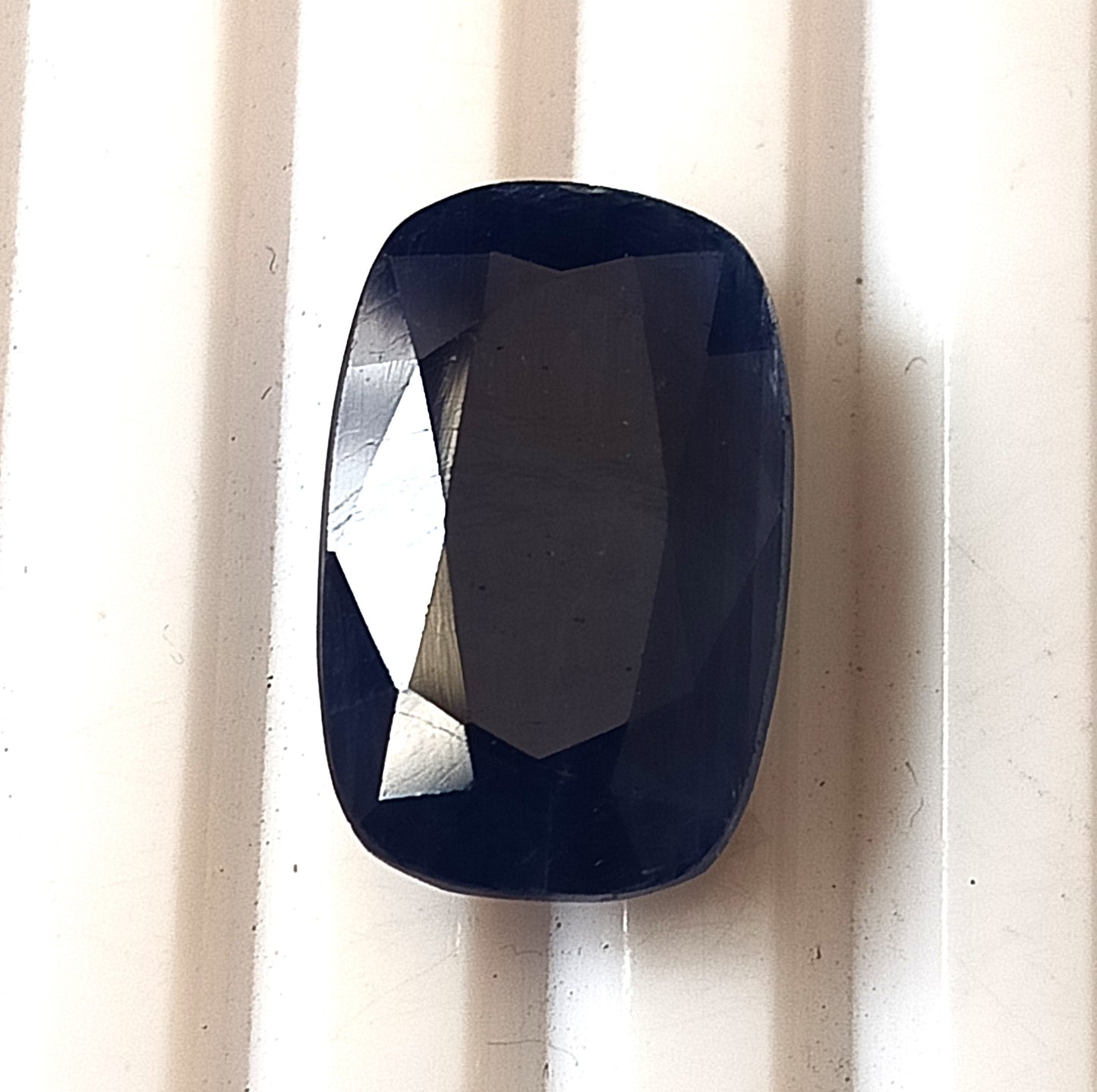 14 Carat 11.8X18.5X5.5 (WXLXB)  Elongated Cushion Cut Natural Unheated Blue Sapphire