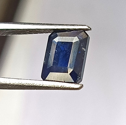 2.0 Carat 5.8X7X4.5 (WXLXD) Natural Unheated Australian Emerald Cut Blue Sapphire