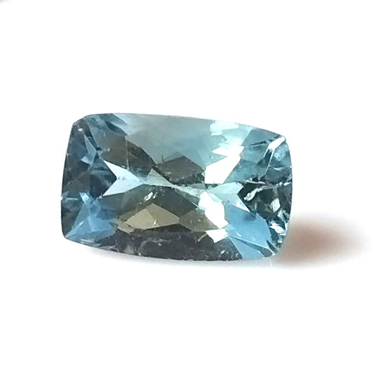 1.75 Carat 5.6X9.2X4.5 (WXLXD) Natural Elongated Cushion Cut Aqua/Lagoon Colour Tourmaline Gemstone