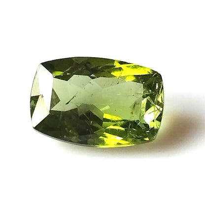 2.45 Carat 6.9X10.3X4.5 (WXLXD) Natural Elongated Cushion Cut Green Colour Tourmaline Gemstone
