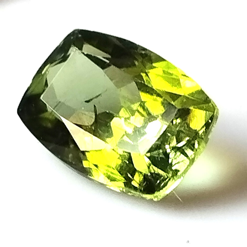 2.45 Carat 6.9X10.3X4.5 (WXLXD) Natural Elongated Cushion Cut Green Colour Tourmaline Gemstone