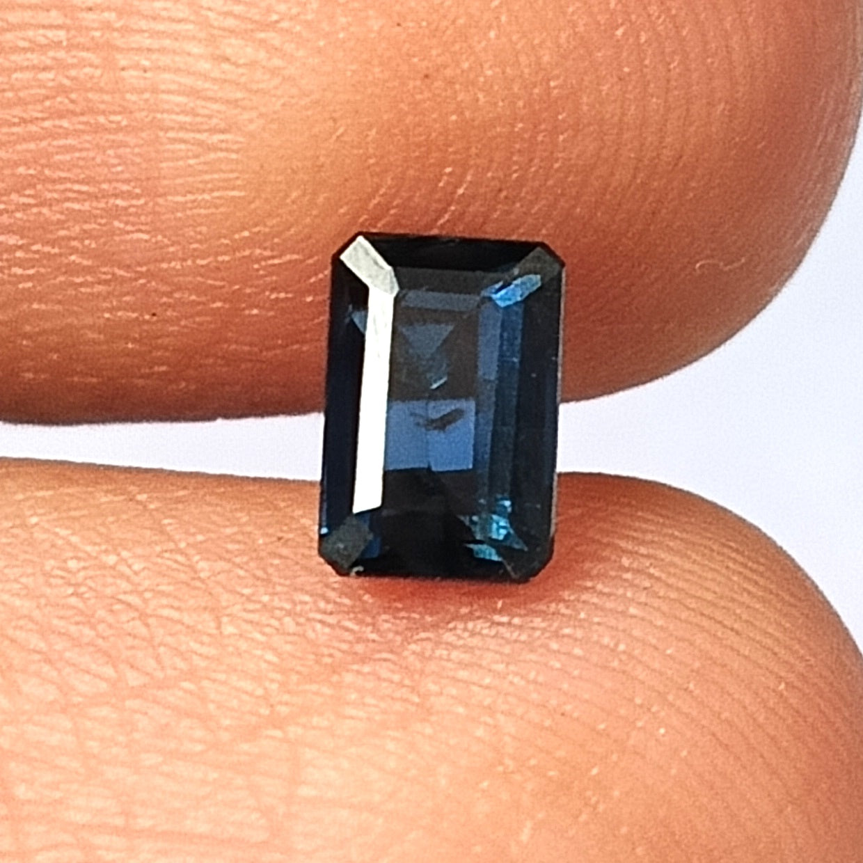 1.15 Carat 4.5X6.6X3.1 (WXLXD) Natural Unheated Emerald Cut Australian Blue Sapphire