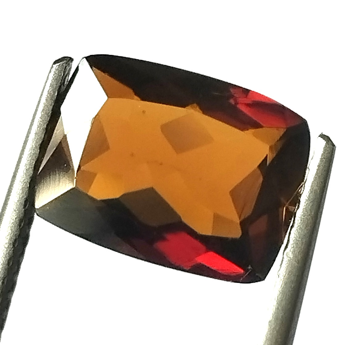 2.75 Carat 7.8X10.7X4.1 (WXLXD) Natural Elongated Cushion Cut Petrol/Honey Colour Tourmaline Gemstone