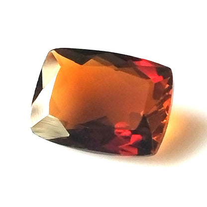 2.75 Carat 7.8X10.7X4.1 (WXLXD) Natural Elongated Cushion Cut Petrol/Honey Colour Tourmaline Gemstone