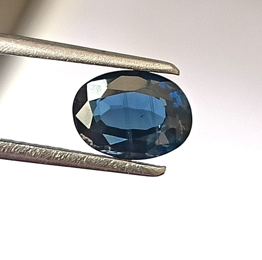 1.25 Carat 6X8X2.7 (WXLXD) Natural Unheated Oval Cut Australian Blue Sapphire