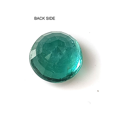 3.05 Carat 9X9X6.6 (WXLXD) Natural Round Cut Zambian Emerald