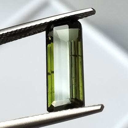 4.05 Carat 5.5X15X4.8 (WXLXD) Natural Emerald Cut Green Colour Tourmaline Gemstone