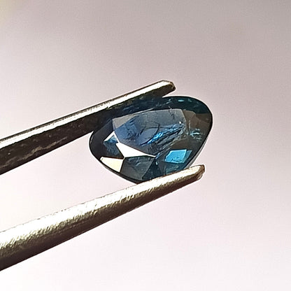 1.50 Carat 7.8X6.2X3.5 (WXLXD) Natural Unheated Heart Shaped Australian Blue Sapphire