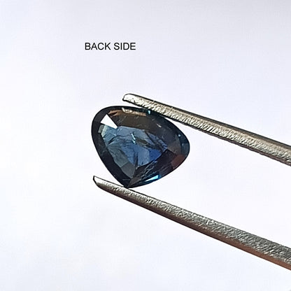 1.50 Carat 7.8X6.2X3.5 (WXLXD) Natural Unheated Heart Shaped Australian Blue Sapphire