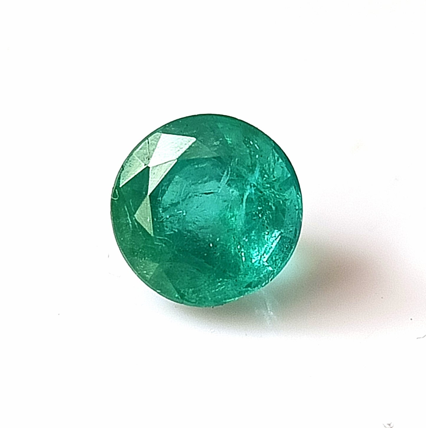 3.05 Carat 9X9X6.6 (WXLXD) Natural Round Cut Zambian Emerald