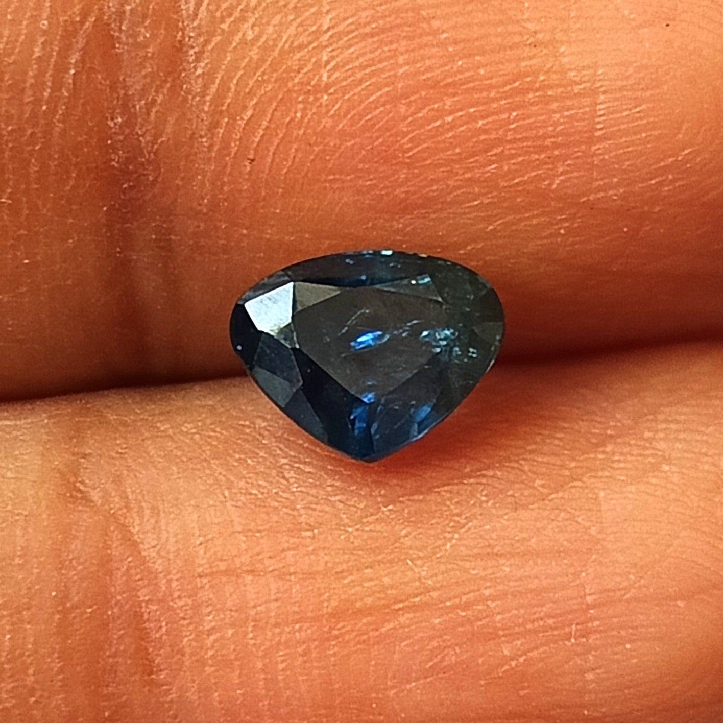 1.50 Carat 7.8X6.2X3.5 (WXLXD) Natural Unheated Heart Shaped Australian Blue Sapphire