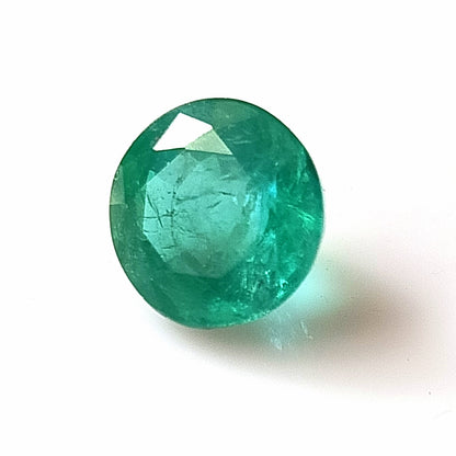 3.05 Carat 9X9X6.6 (WXLXD) Natural Round Cut Zambian Emerald