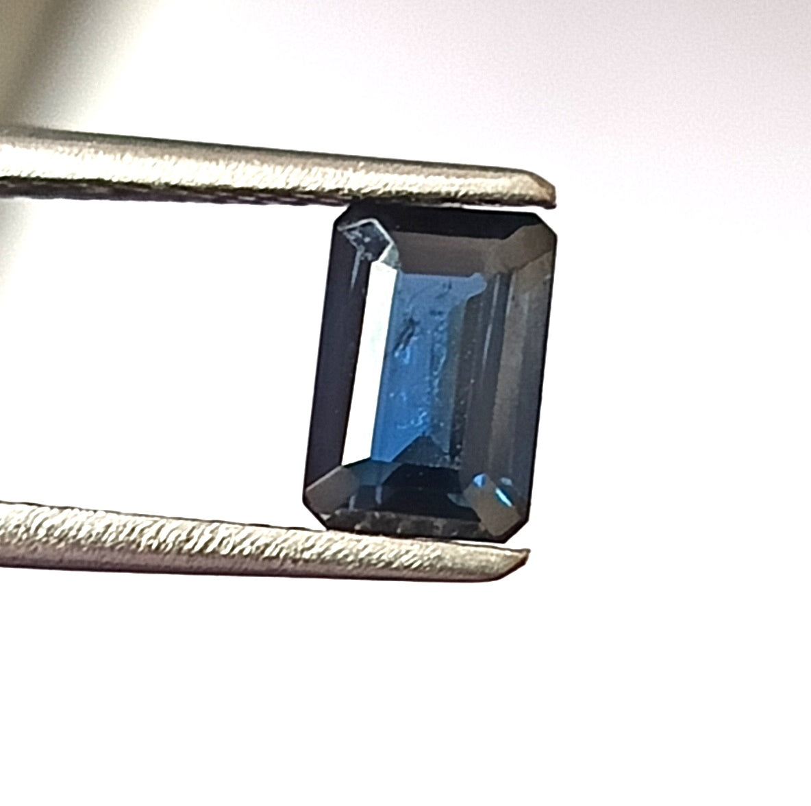 1.30 Carat 4.6X6.8X3.2 (WXLXD) Natural Unheated Emerald Cut Australian Blue Sapphire