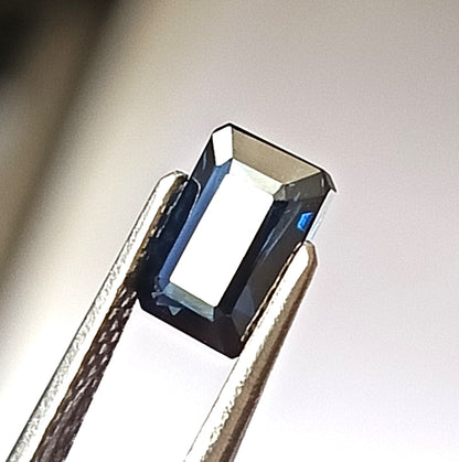 1.30 Carat 4.6X6.8X3.2 (WXLXD) Natural Unheated Emerald Cut Australian Blue Sapphire