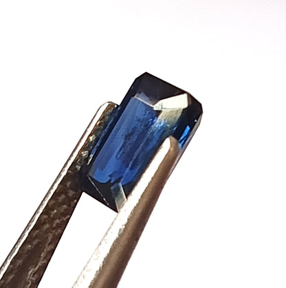 1.30 Carat 4.6X6.8X3.2 (WXLXD) Natural Unheated Emerald Cut Australian Blue Sapphire
