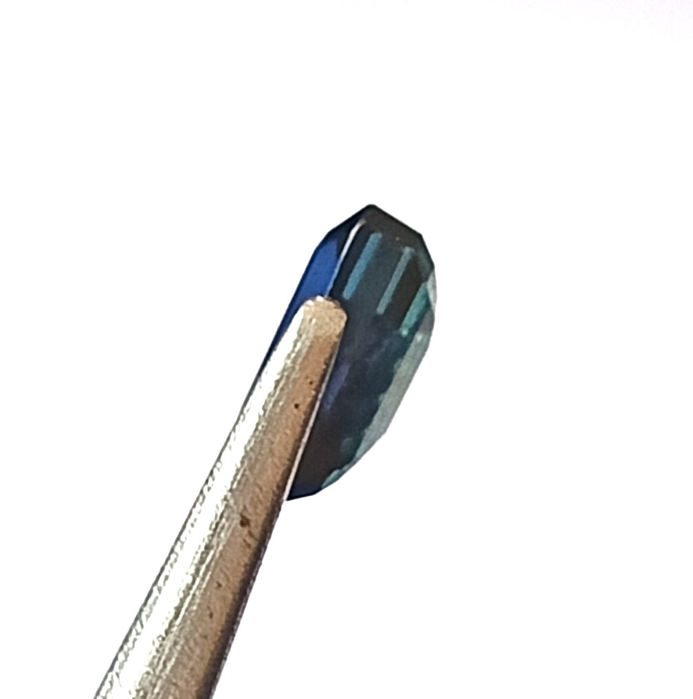 1.30 Carat 4.6X6.8X3.2 (WXLXD) Natural Unheated Emerald Cut Australian Blue Sapphire