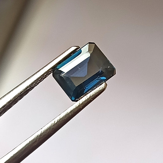 1.0 Carat 5X6X3 (WXLXD) Natural Unheated Australian Emerald Cut Blue Sapphire