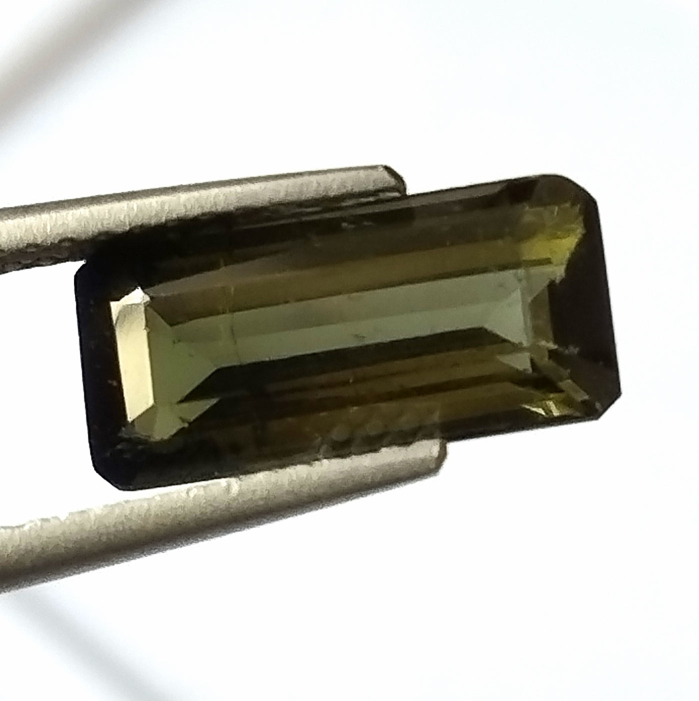 3.0 Carat 5.7X2.3X4.5 (WXLXD) Natural Emerald Cut Green Colour Tourmaline Gemstone