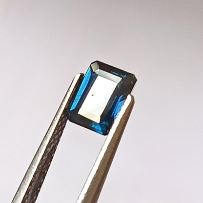 1.0 Carat 5X6X3 (WXLXD) Natural Unheated Australian Emerald Cut Blue Sapphire