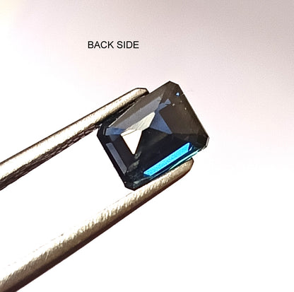 1.0 Carat 5X6X3 (WXLXD) Natural Unheated Australian Emerald Cut Blue Sapphire