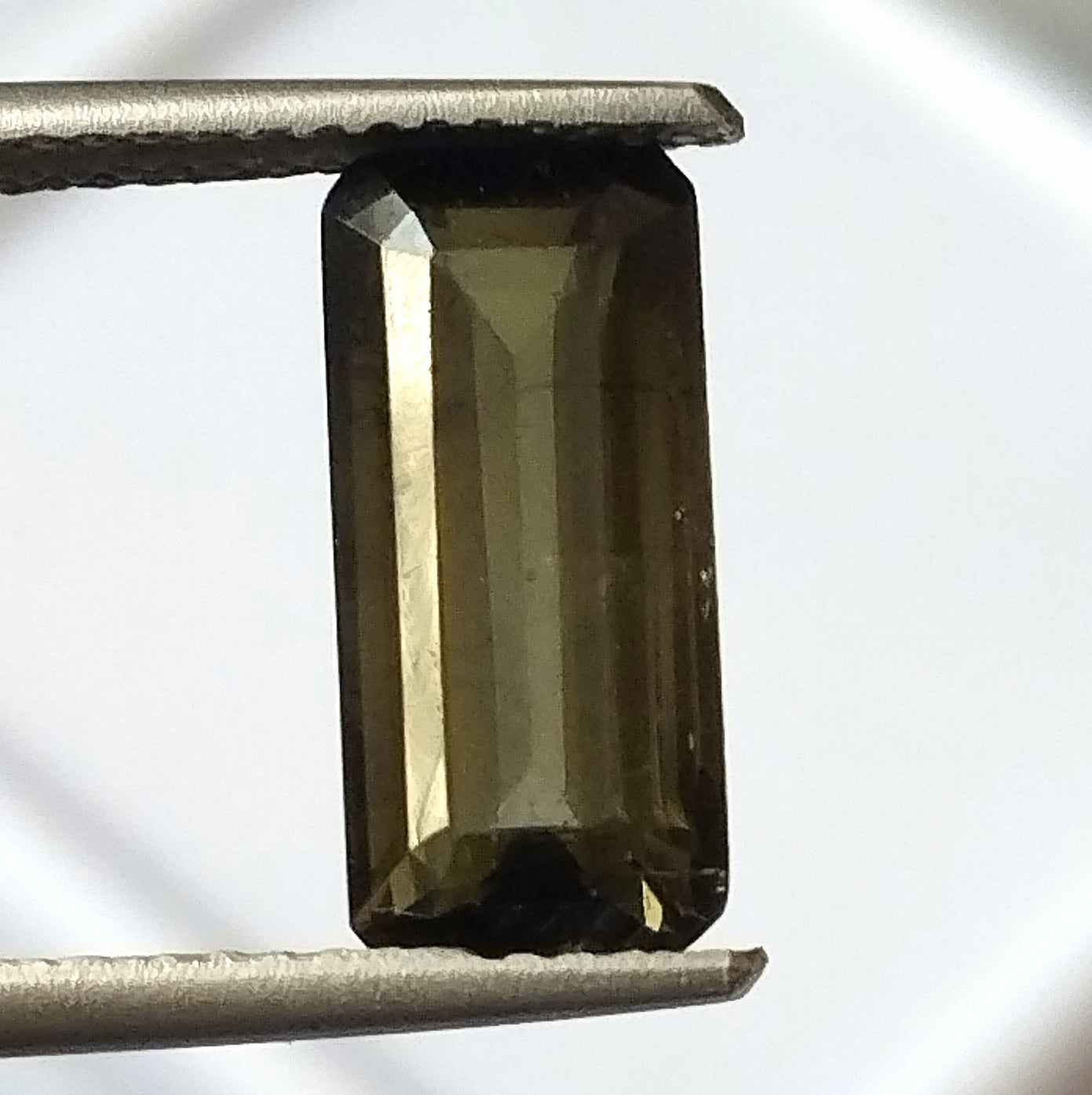 3.0 Carat 5.7X2.3X4.5 (WXLXD) Natural Emerald Cut Green Colour Tourmaline Gemstone