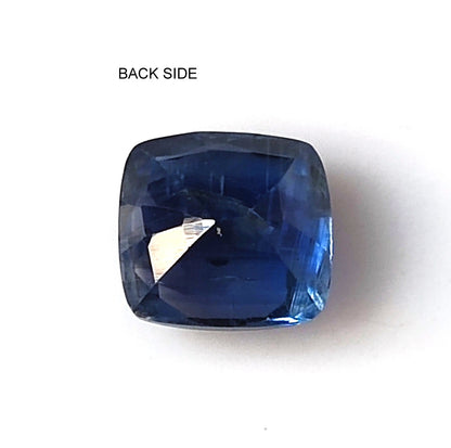3.45 CARAT 8.2X8.4X5.5 (WXLXB) NATURAL CUSHION CUT KYNITE