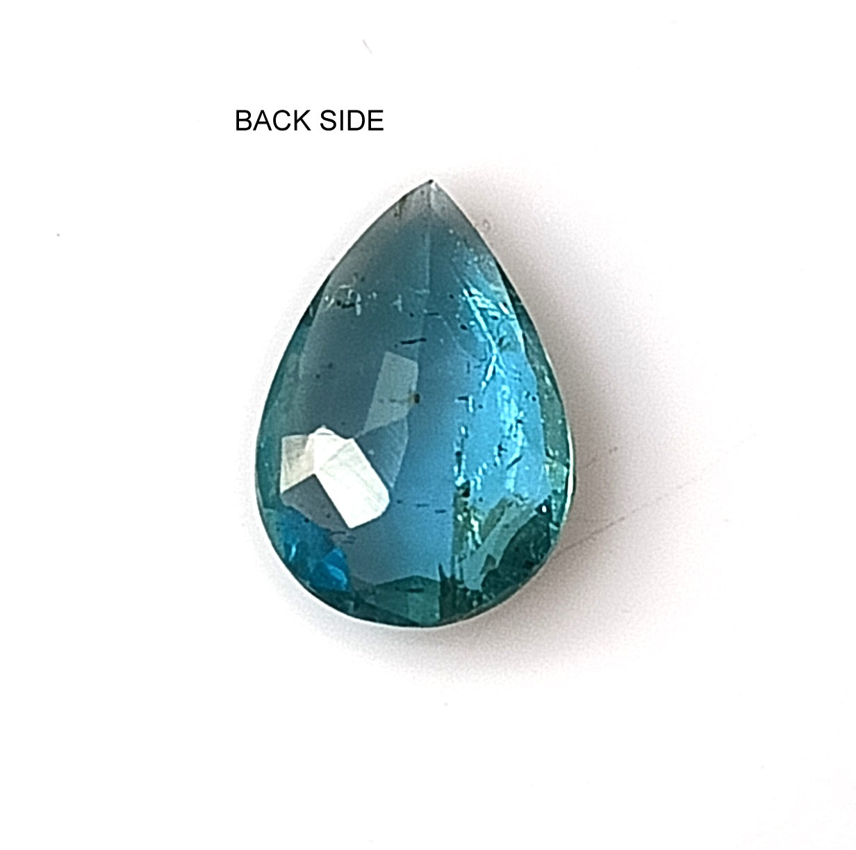 0.95 Carat 6X9X2.6 (WXLXD) Natural Pear Shaped Blueish-green Zambian Emerald