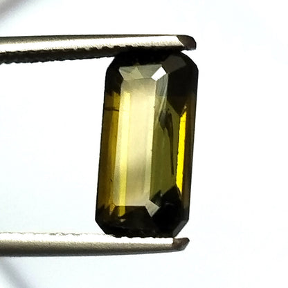 2.55 Carat 5.7X10.7X4.7 (WXLXD) Natural Emerald Cut Green Colour Tourmaline Gemstone