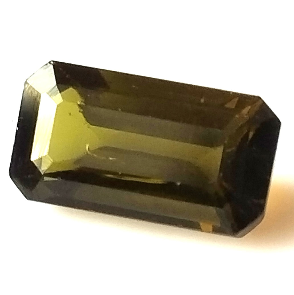 2.55 Carat 5.7X10.7X4.7 (WXLXD) Natural Emerald Cut Green Colour Tourmaline Gemstone