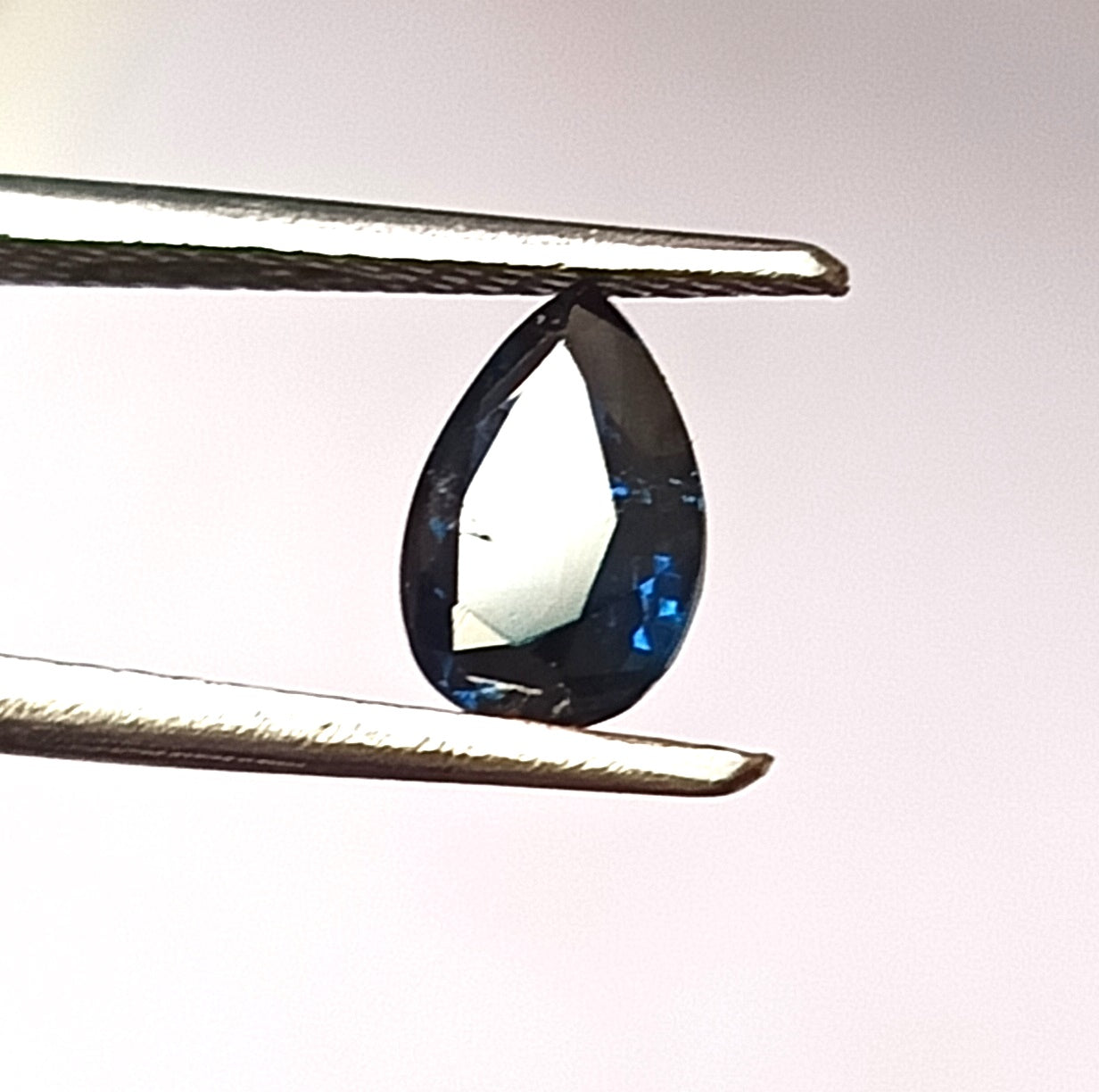 0.90 Carat 7X5X3 (WXLXD) Natural Unheated Pear Cut Australian Blue Sapphire