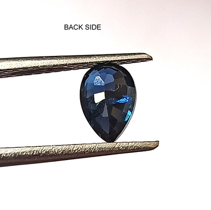0.90 Carat 7X5X3 (WXLXD) Natural Unheated Pear Cut Australian Blue Sapphire