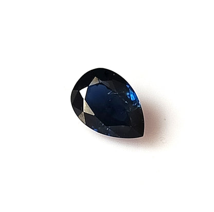 0.90 Carat 7X5X3 (WXLXD) Natural Unheated Pear Cut Australian Blue Sapphire