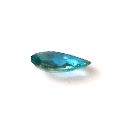0.95 Carat 6X9X2.6 (WXLXD) Natural Pear Shaped Blueish-green Zambian Emerald