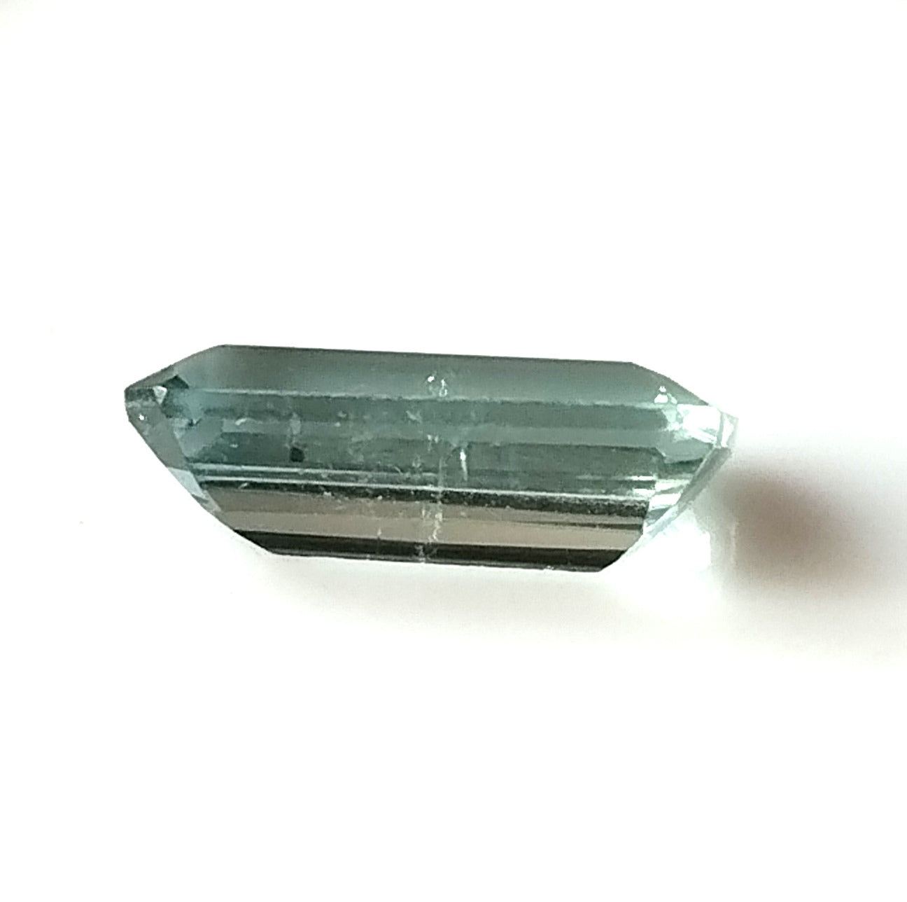 1.55 Carat 5X10X3.4 (WXLXD) Natural Emerald Cut Aqua/Lagoon Colour Tourmaline Gemstone