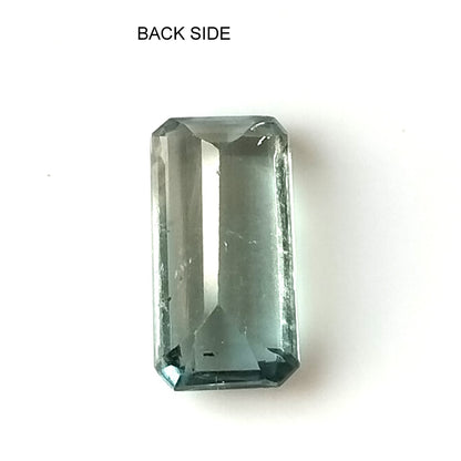 1.55 Carat 5X10X3.4 (WXLXD) Natural Emerald Cut Aqua/Lagoon Colour Tourmaline Gemstone