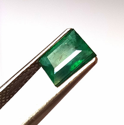 1.45 Carat 6X7X3.7 (WXLXD) Natural Baguette Cut Zambian Emerald