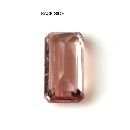 1.45 Carat 5X10X3.1 (WXLXD) Natural Emerald Cut Pink Colour Tourmaline Gemstone
