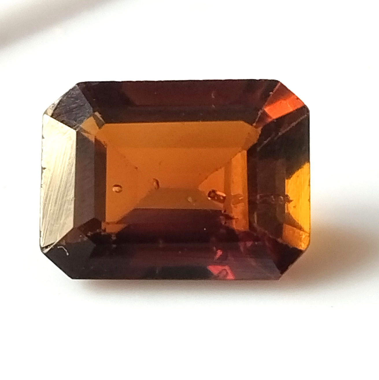 3.90 Carat 8.3X11X5.3 (WXLXD) Natural Emerald Cut Petrol/Honey Colour Tourmaline Gemstone