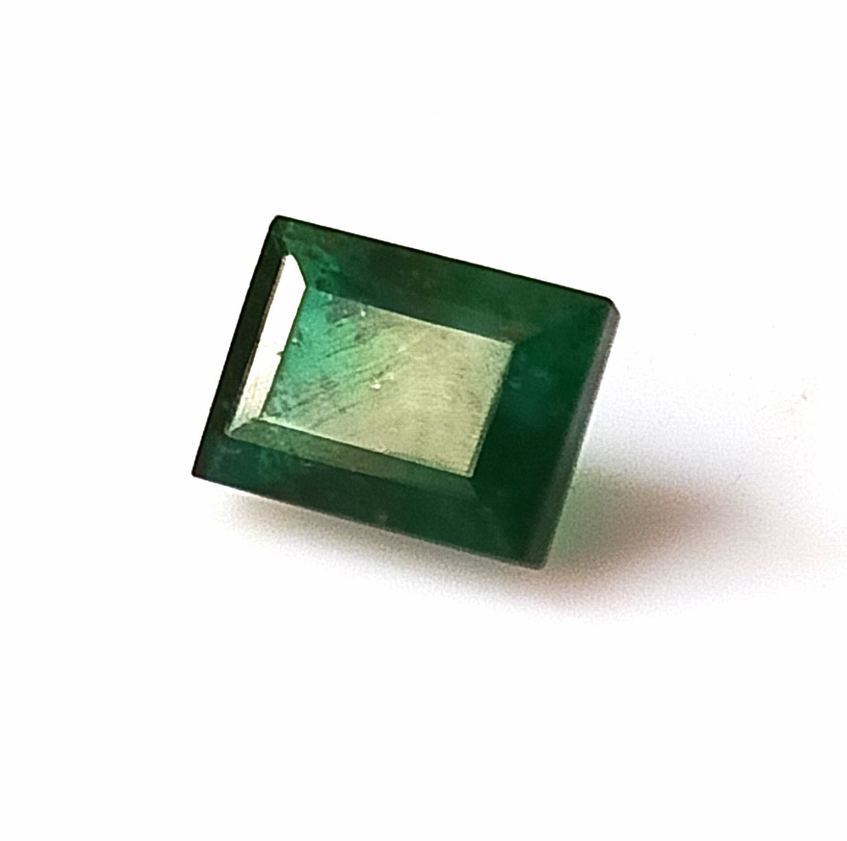 1.15 Carat 5X6.8X3.8 (WXLXD) Natural Baguette Cut Zambian Emerald